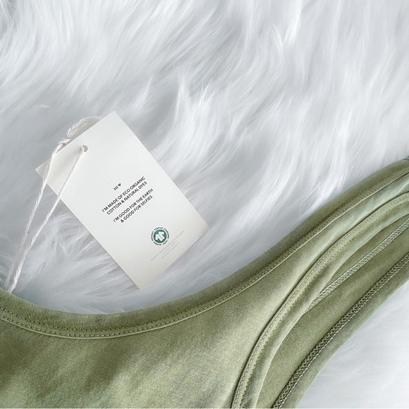 Tularosa Green The Willa Tank Dress Palm Green Shirt Midi Dress Slit NEW XS NWT - Picture 12 of 16